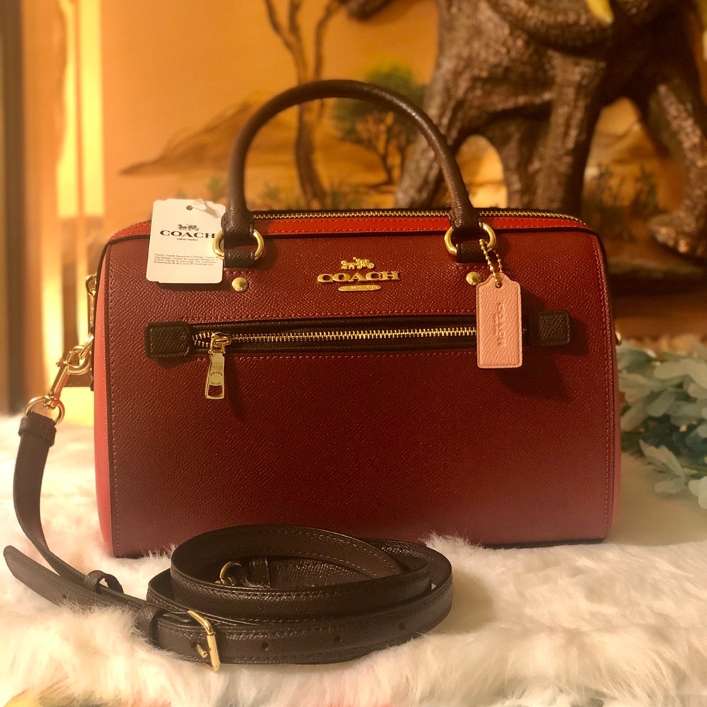COACH Rowan Color block Satchel